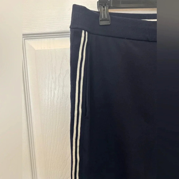 ! Ralph Lauren Purple Label Striped Navy Blue Tapered Fleece Jogger Sweatp… - Picture 5 of 6